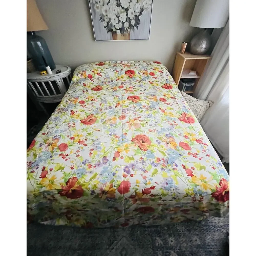 Rare Ralph Lauren Watch Hill Floral King Duvet Cover French Country Red Yellow